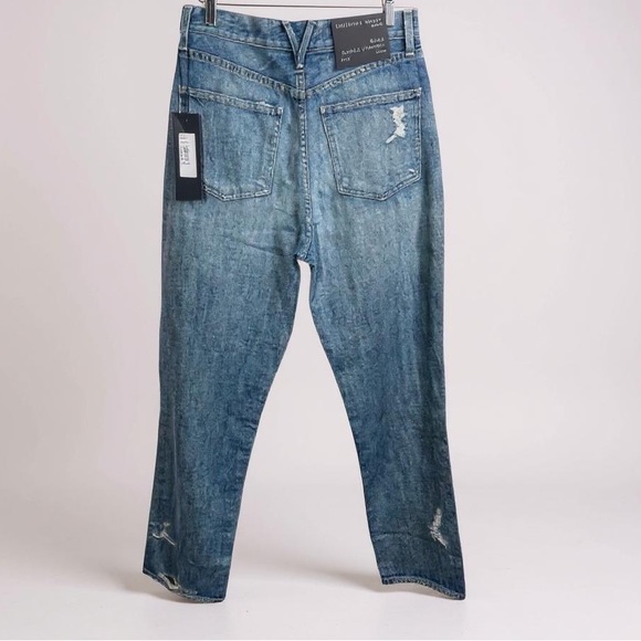 Veronica Beard Blake Classic Straight High Rise Button Fly Distresses Jeans 29/8 - Picture 3 of 10